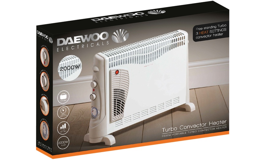 Image 2: Daewoo 2000W Convector Heater