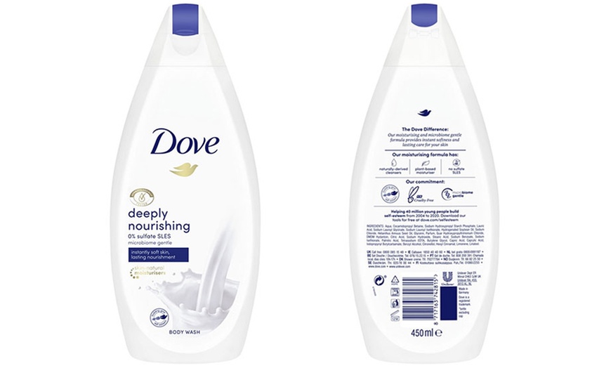 Image 18: Six Dove Cream Body Washes