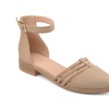 Image 2: Journee Collection Women's Faux-Suede Braided Ankle-Strap Shoes