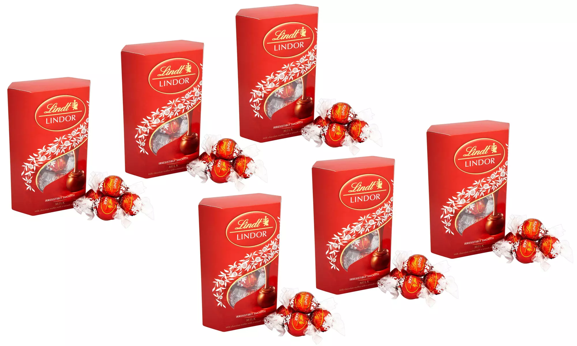 Pack de 3 ou 6 Truffes au chocolat Lindor Lindt 200 g - Image 2
