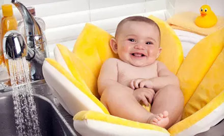 $34 for a Blooming Bath Plush Baby Bath in Canary Yellow, Turquoise, or Hot Pink ($50 Value). Shipping Included. - Primary Image