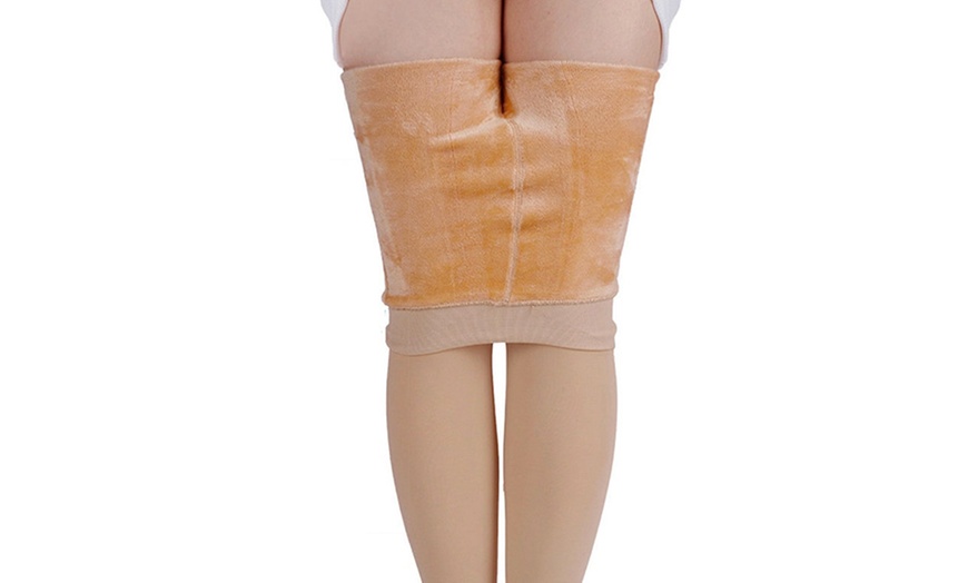 Image 4: One or Two Pairs of Thermal Tights with Fleece Lining