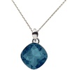 Image 5: Sterling zilveren ketting met kristal 