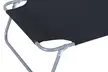 Outsunny Outdoor Foldable Sun Lounger with Face Shade Panel - Image 3