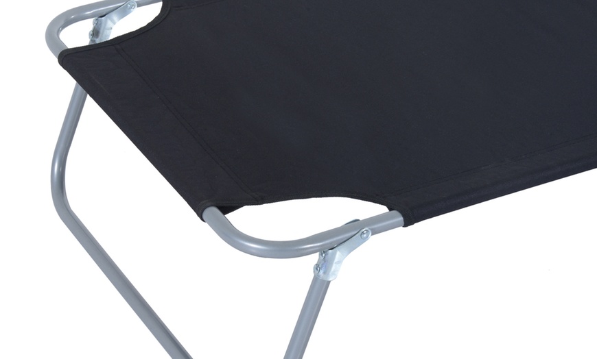 Image 3: Outsunny Outdoor Foldable Sun Lounger
