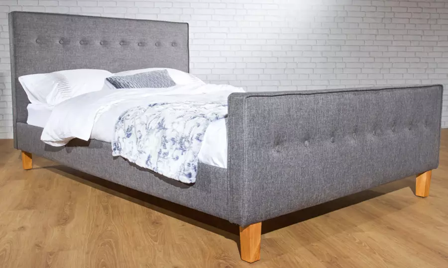 Verona Fabric Upholstered Bed (£129.98) With Mattress (£199.99) With Free Delivery (Up to 60% Off) - Primary Image