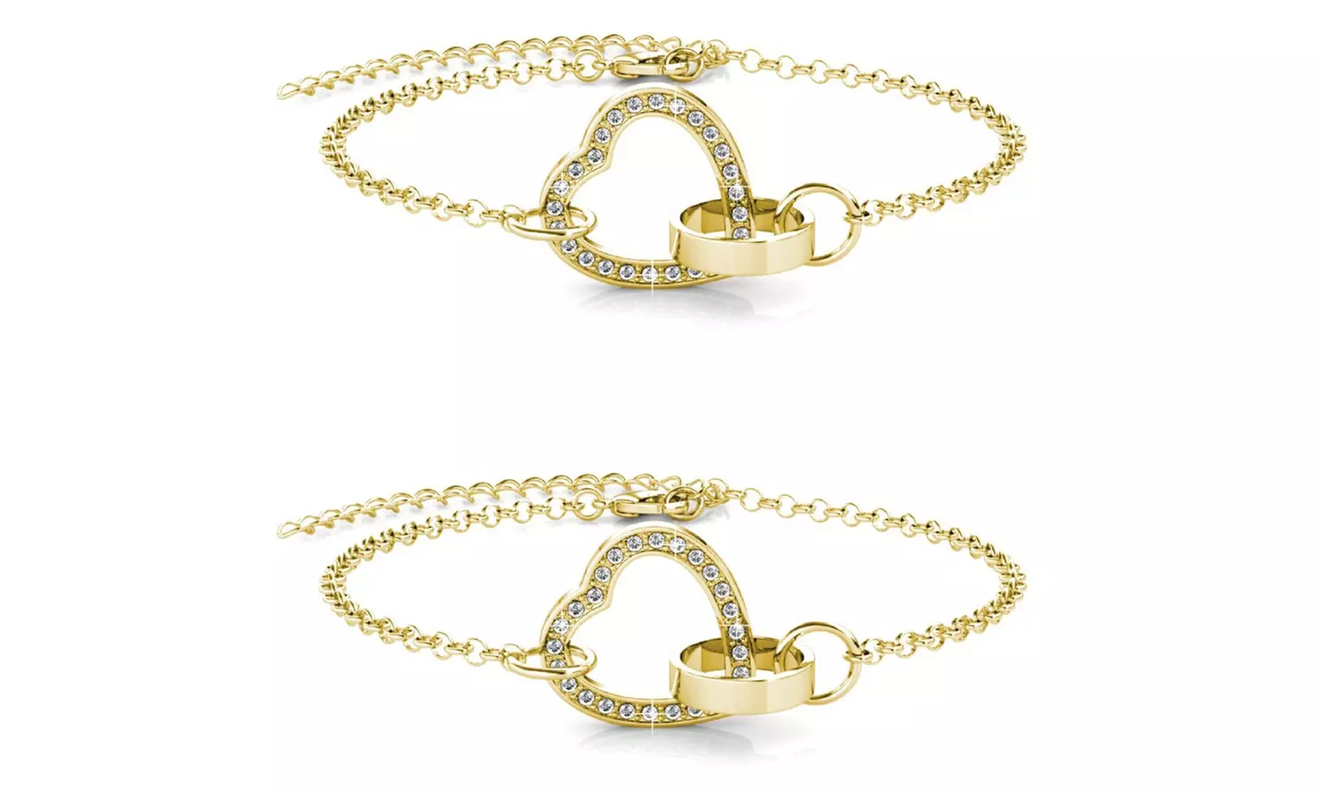 Locked Heart Bracelet Chain Bracelet