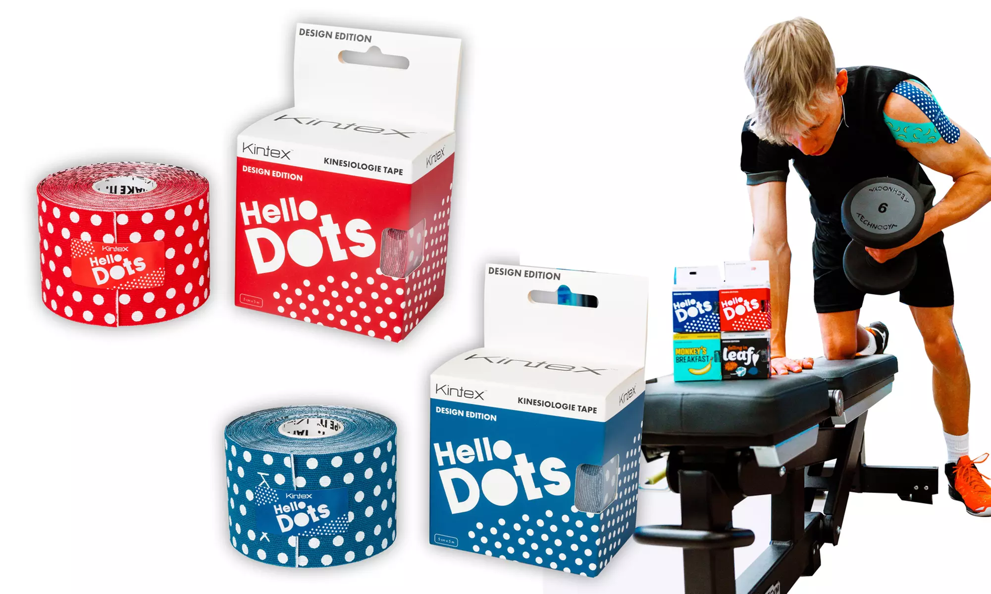 Kintex 2 Rollen Kinesiologie Tape ''Design Edition'' im Modell nach Wahl, inkl. Versand - Second Medium