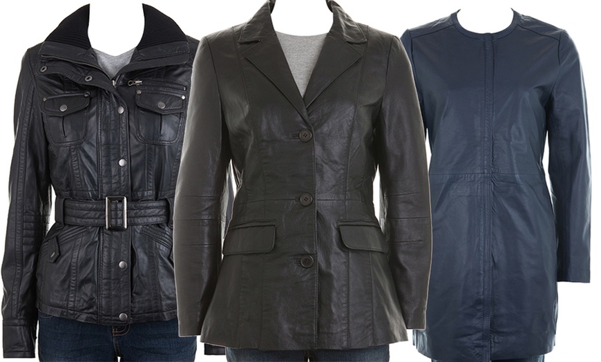 Image 1: Ladies’ Woodland Leather Jackets