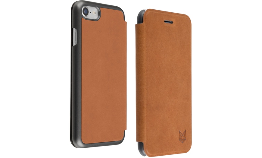 Image 4: Leather Folio Case for iPhone