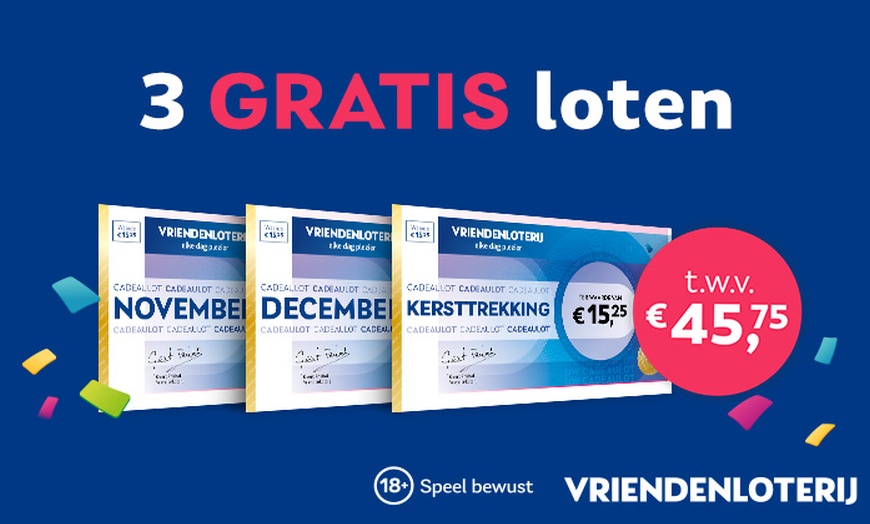 Image 1: Ontvang 3 GRATIS loten t.w.v. € 45,75