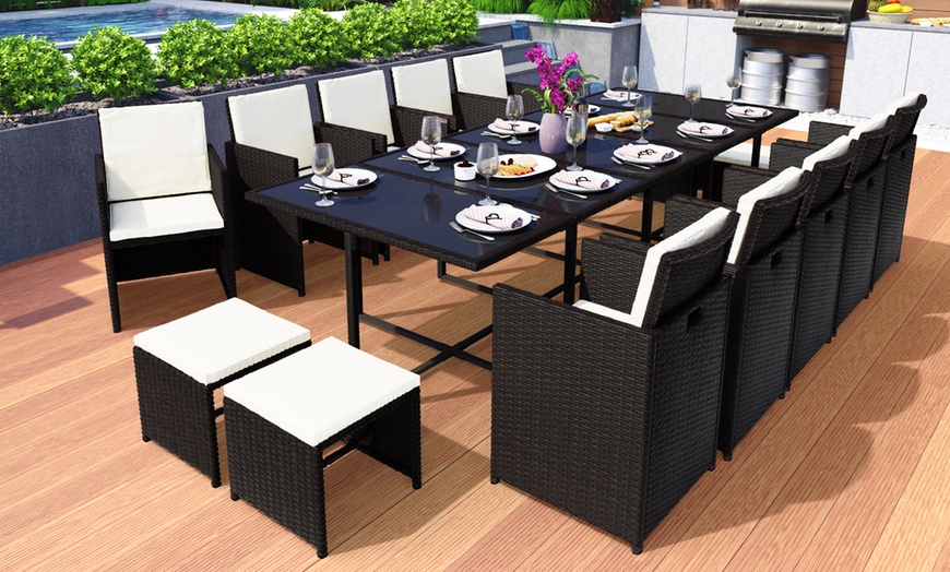 Image 13: Rattan Dining Cube Sets