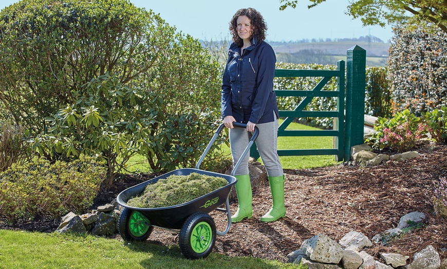 Image 2: Two-Wheeled Wheelbarrow