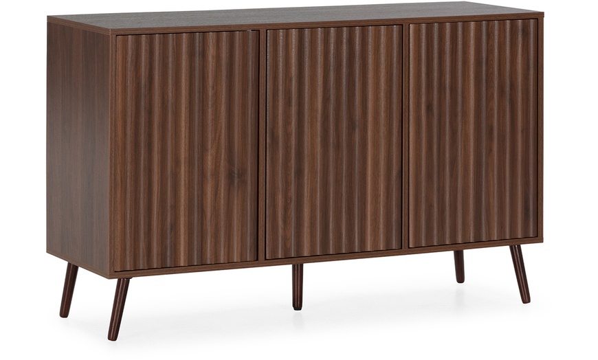 Image 15: Buffet Lluvia à 3 portes effet scié et design minimaliste