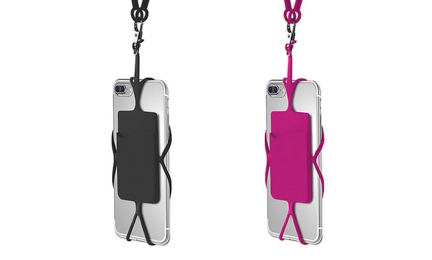 Image 10: Smartphone Lanyard Case