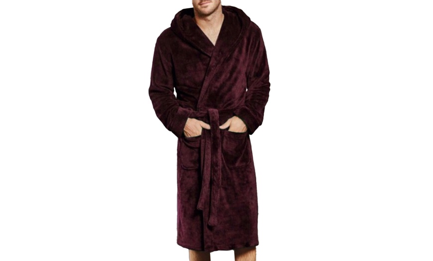 Image 4: Men's Long-Sleeve Bathrobe