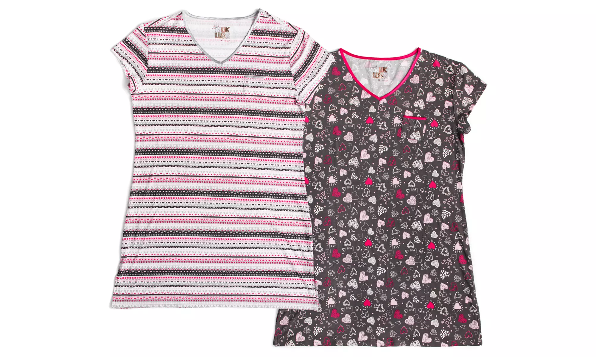 Muk Luk's Women's Sleep Shirts (2-Pack) (Size S) - Primary Image