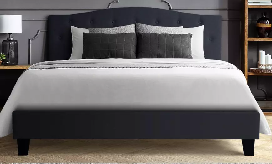 Image 24: Contemporary Plush Bed Frame