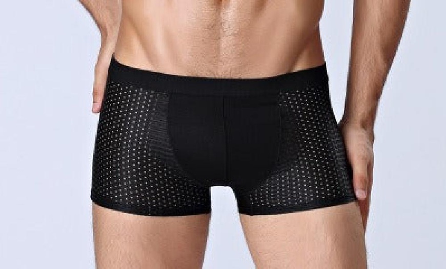 Image 7: Up to 12 Pairs of Men's Breathable Mesh Boxers