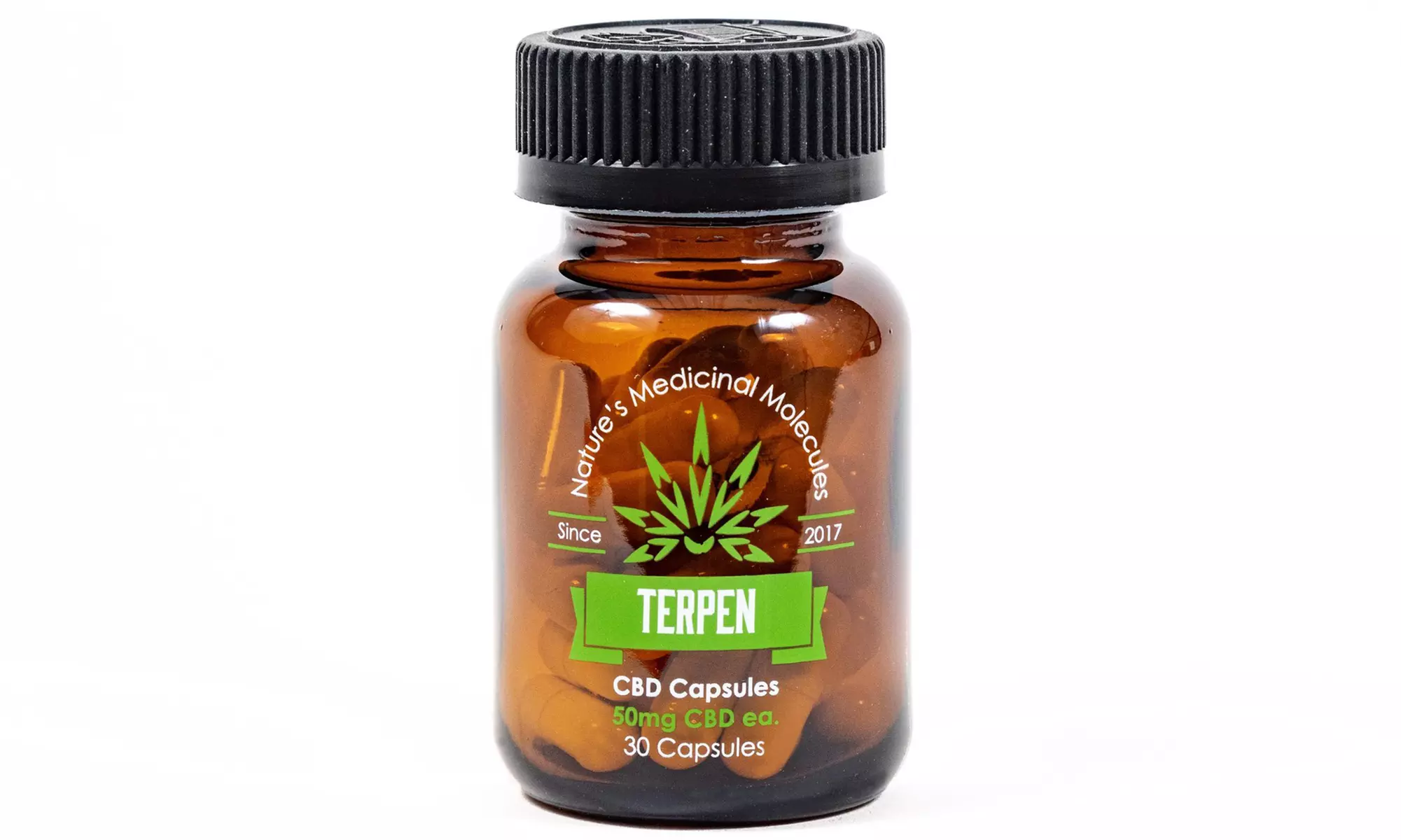 10mg, 25mg, or 50mg CBD Capsules or $30 Gift Card from Terpen (Up to 50% Off) - Second Medium