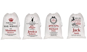 Classic White Personalised Festive Sack