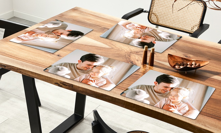 Image 1: Gepersonaliseerde placemat van vinyl met je foto