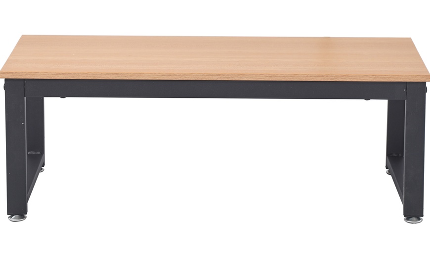 Image 2: Table basse Brooklyn, bois et métal, 90 ou 120 cm