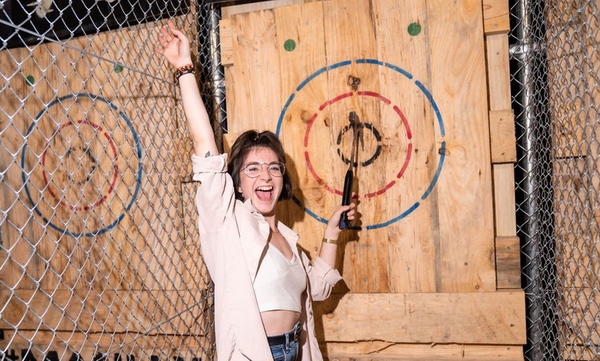 Image 8: Fun Awaits: 1-Hour Axe Throwing for Up to 10 Players at MANIAX