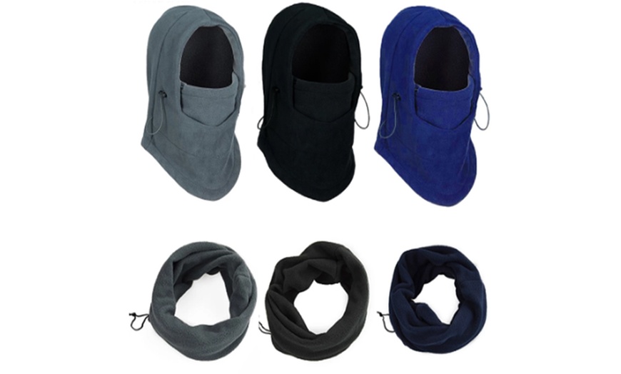 Image 11: One or Two Multifunction Thermal Fleece Balaclavas