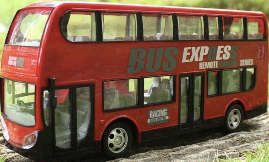 Image 2: RC London Double Decker Bus with LED Lights and Music