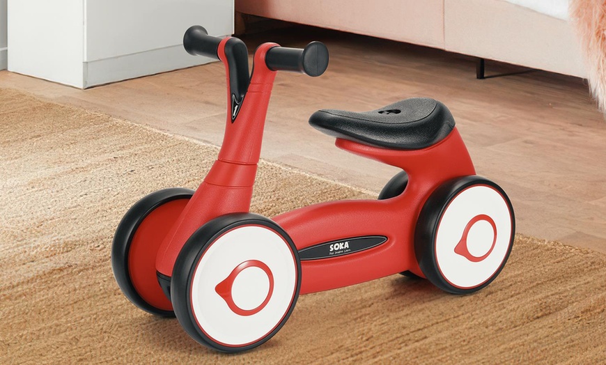 Image 8: Soka Four-Wheel Kids' Balance Bike