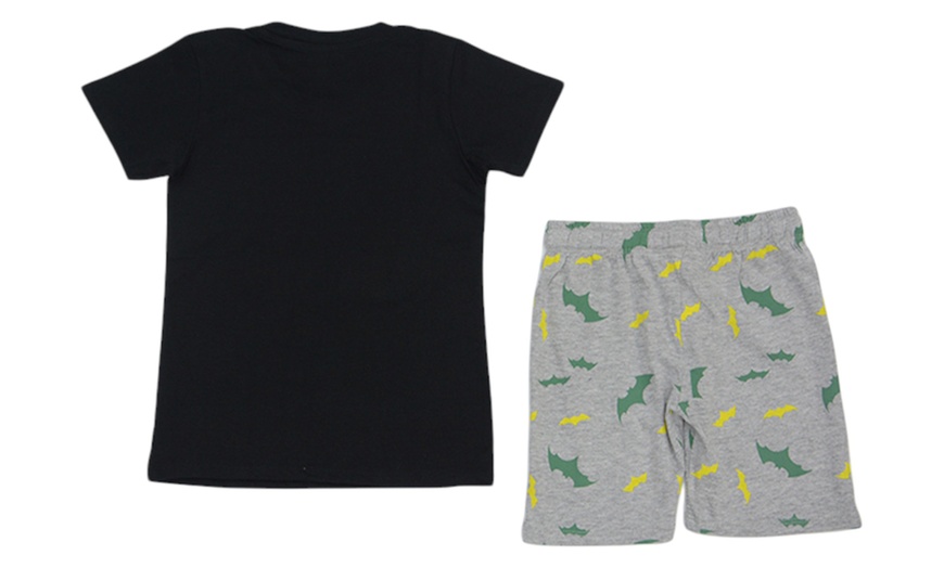 Image 3: Kids T-Shirts and Shorts Set Batman Print Outfits