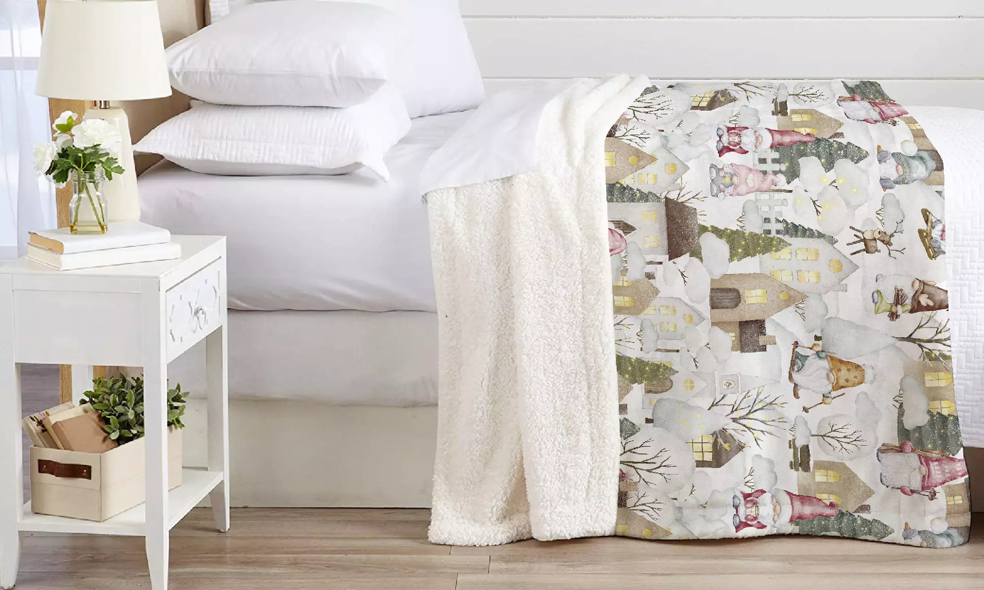 Warme Sherpa-Decke „Vermont“