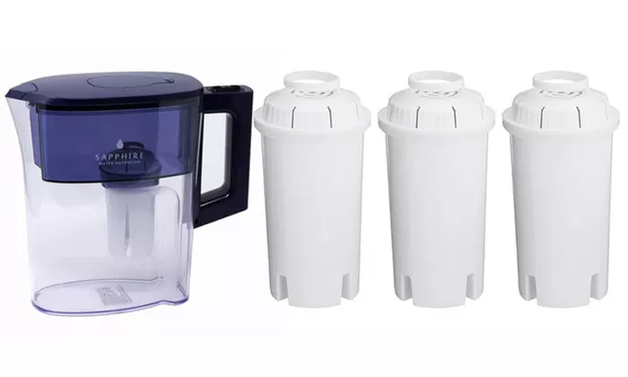 Sapphire 3 Replacement Filters with Optional Water Filter Pitcher - Primary Image