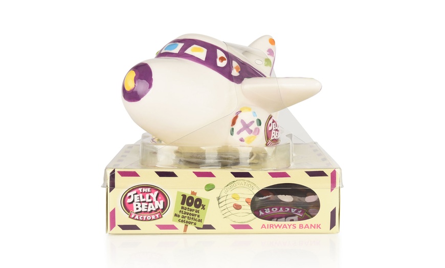 Image 8: Jelly Bean Car or Plane Coin Bank