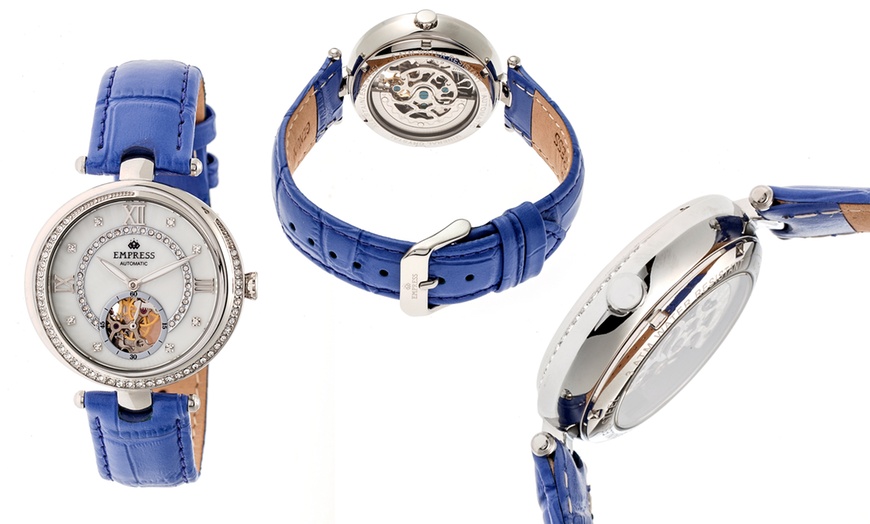 Image 5: Horloges met leren band