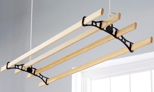 Victorian-Style Hanging Four-Lath Clothes Dryer