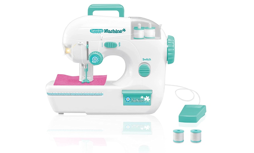 Image 2: Kids' 'My First Sewing Machine' Portable Play Set