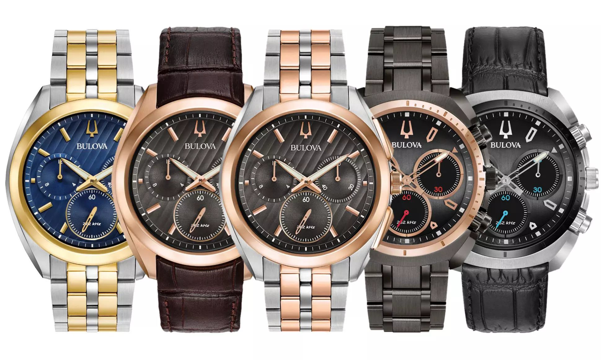 Bulova Men's CURV Chronograph Watches (Manufacturer Refurbished) - Primary Image