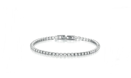 Bracciale Tennis placcato oro 18 carati con zirconi