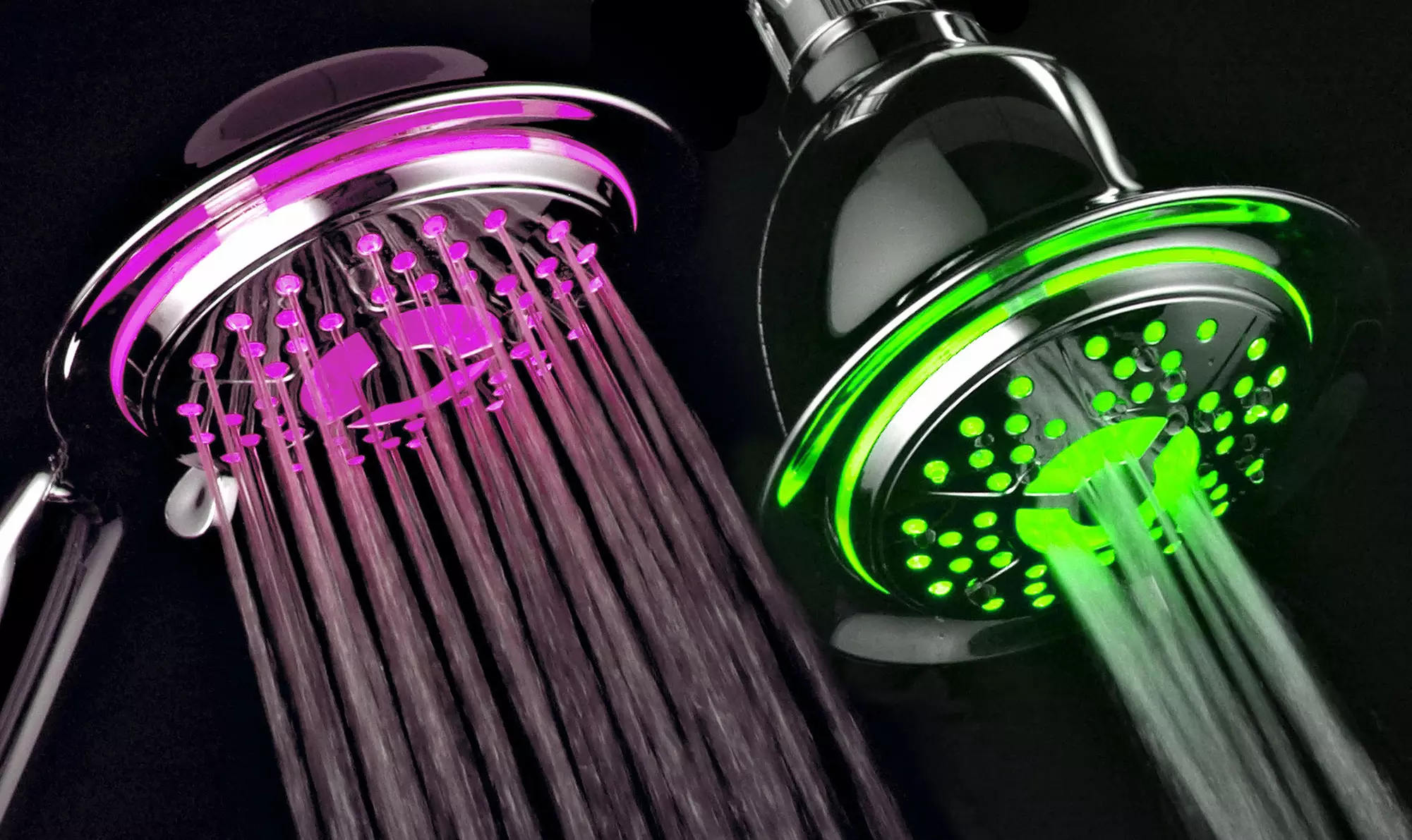 PowerSpa Disco LED Handheld or Stationary Showerhead from $25.99–$26.99 - Primary Image
