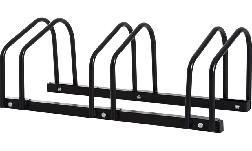 Image 6: HomCom Bike Parking Rack