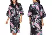 Robe de chambre Kimono en soie imprimés fleuris - Second Medium