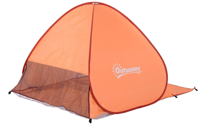 Image 13: Outsunny 2-3-Person Pop-up Beach Tent