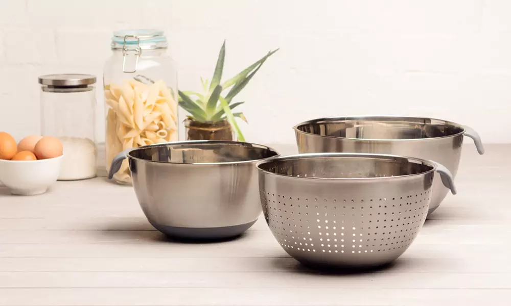Haden Three-Piece Mixing Bowl and Colander Set - Primary Image