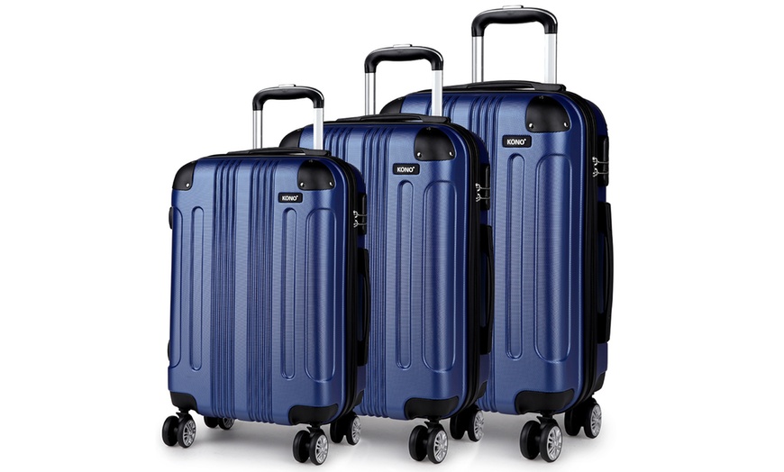 Image 5: Kono ABS Luggage Set