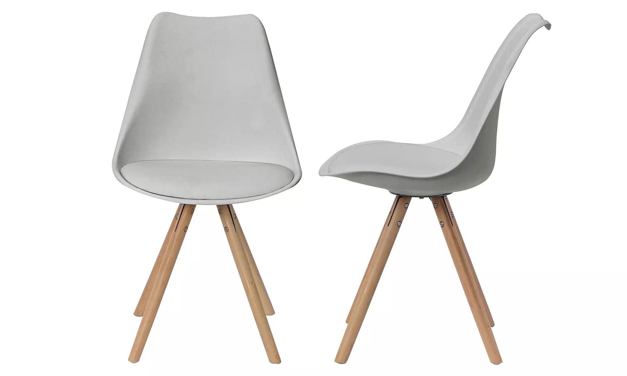 Silla de estilo escandinavo con asiento blando redondo, de Sampur