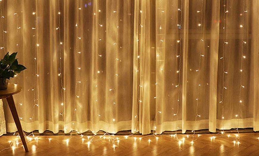 Image 2: Sentik 300 LED Curtain Lights