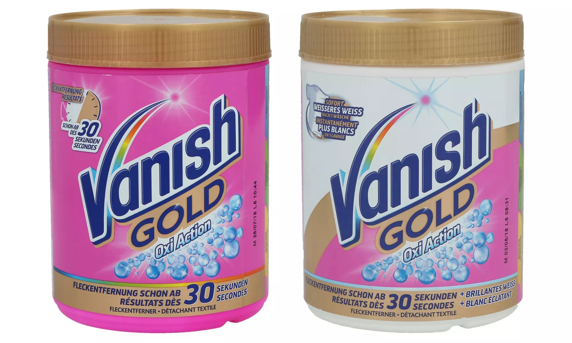 3 ou 6 poudres Vanish Oxi Action Gold de 1,1 kg, roses ou blanches - Primary Image