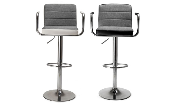 grey bar stools groupon